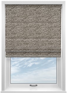 Crushed Velvet, Champagne - Twist&Fit Roman Blind